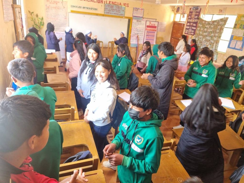 Auch die Schüler in den Abschlussklassen sind von unserer Arbeit begeistert 
